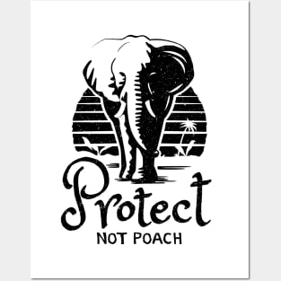 Elephant Rescue - Protect Not Poach Posters and Art